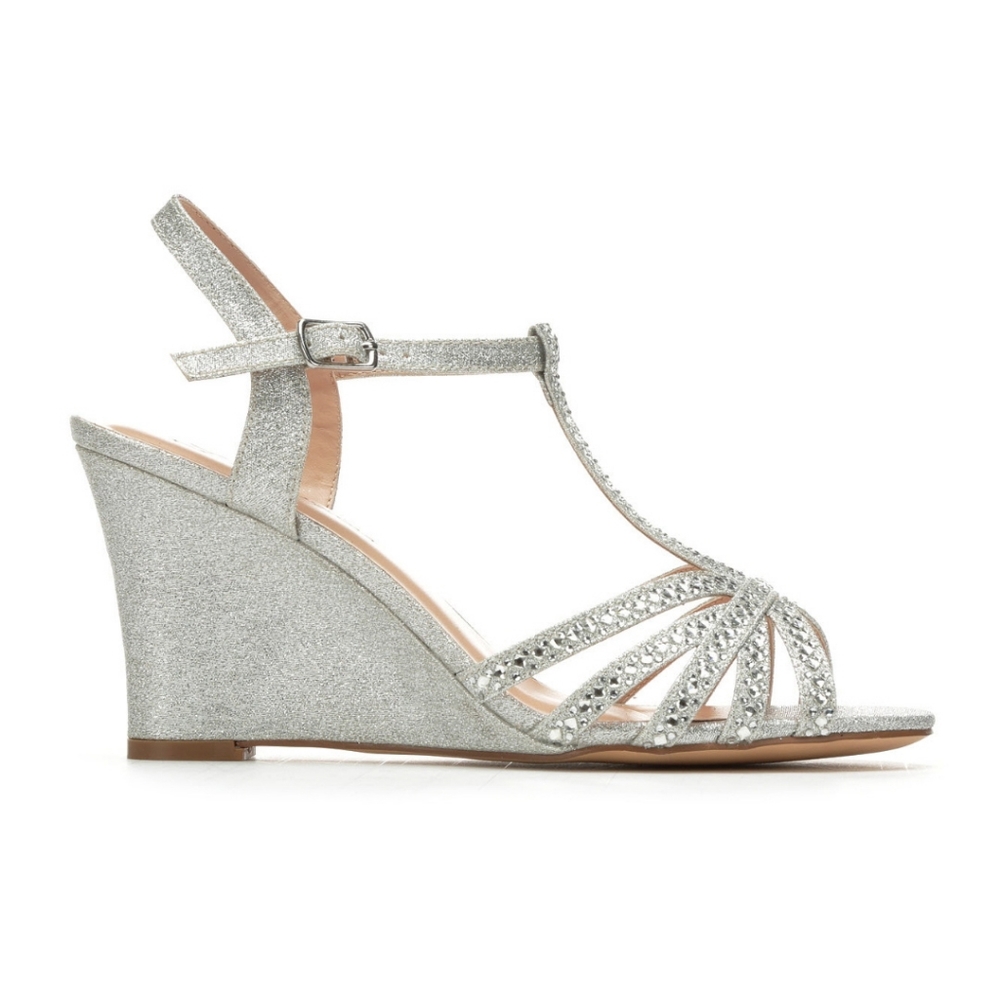 Sparkly Silver Heels